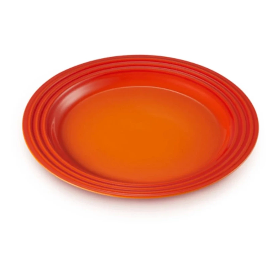 Тарелка десертная Le Creuset 22 см, каменная керамика, оранжевый