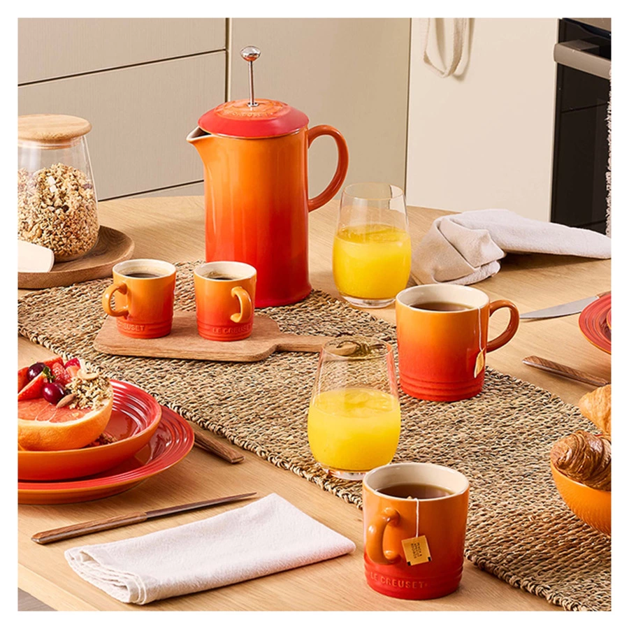 Кружка для капучино Le Creuset Flame 200 мл, керамика, оранжевая
