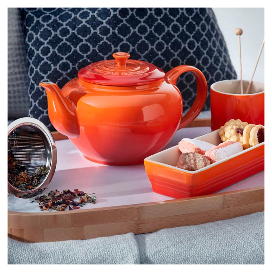 Кружка для капучино Le Creuset Flame 200 мл, керамика, оранжевая
