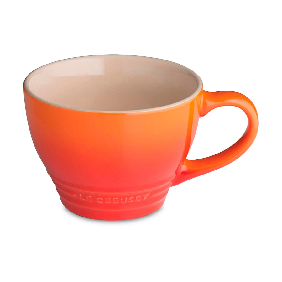 Кружка для капучино Le Creuset Flame 400 мл, керамика, оранжевая