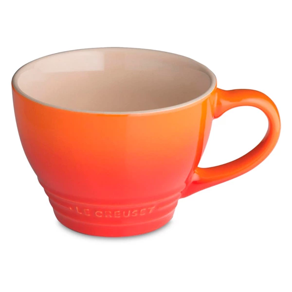 Кружка для капучино Le Creuset Flame 400 мл, керамика, оранжевая