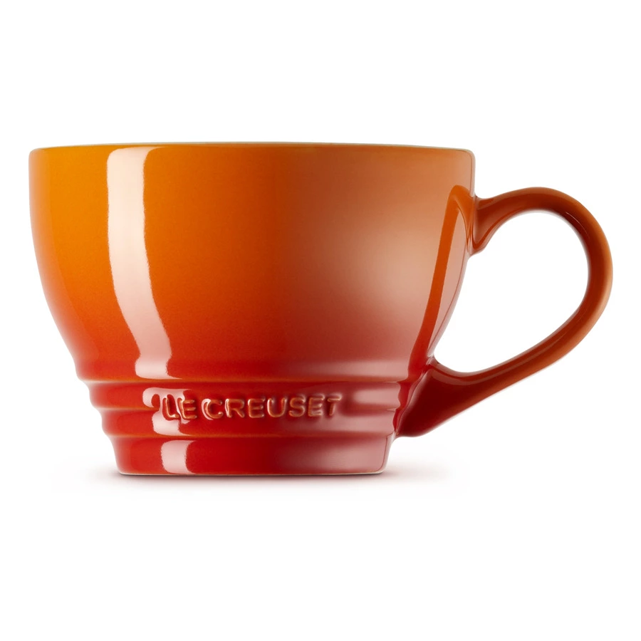 Кружка для капучино Le Creuset Flame 400 мл, керамика, оранжевая