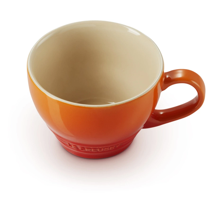 Кружка для капучино Le Creuset Flame 400 мл, керамика, оранжевая