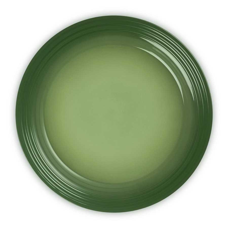 Тарелка обеденная Le Creuset 27 см, каменная керамика, зеленый