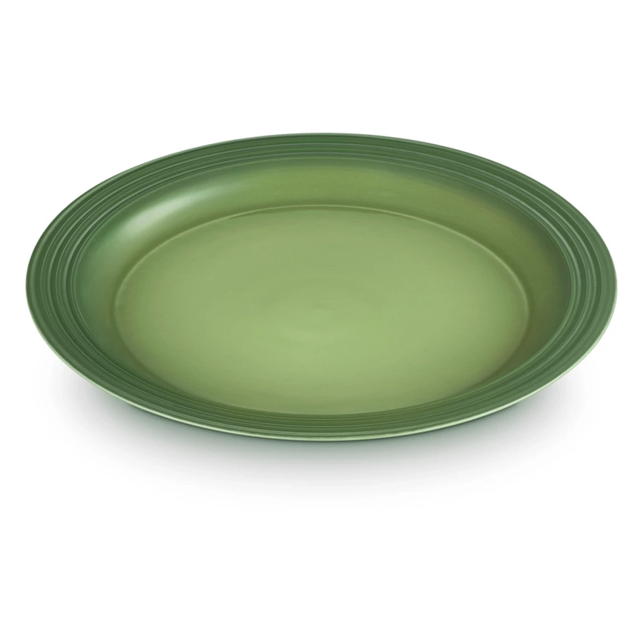 Тарелка обеденная Le Creuset 27 см, каменная керамика, зеленый