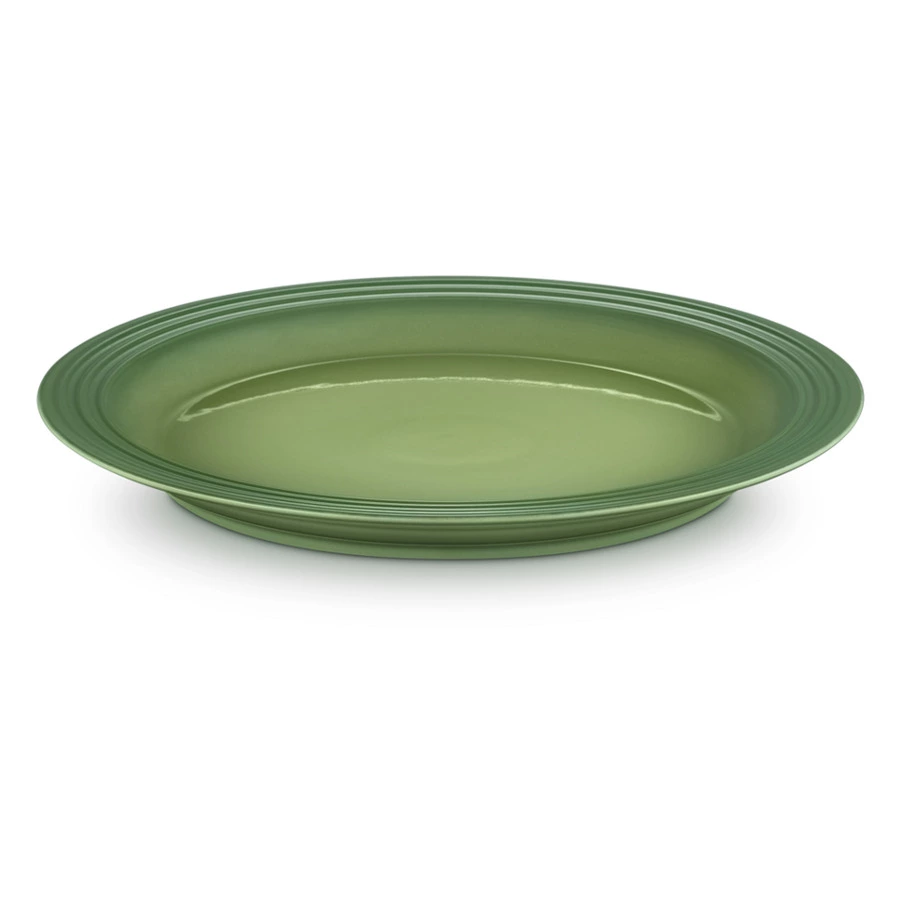 Тарелка обеденная Le Creuset 27 см, каменная керамика, зеленый