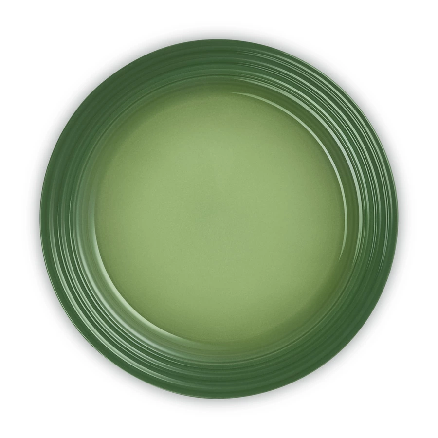 Тарелка десертная Le Creuset 22 см, каменная керамика, зеленый