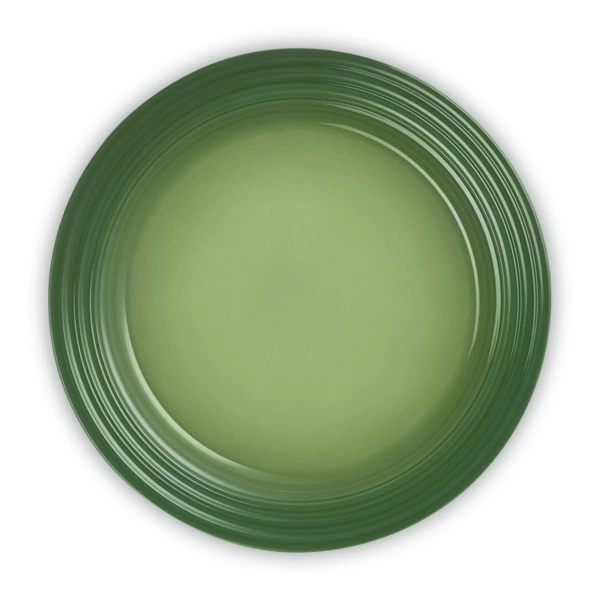 Тарелка десертная Le Creuset 22 см, каменная керамика, зеленый