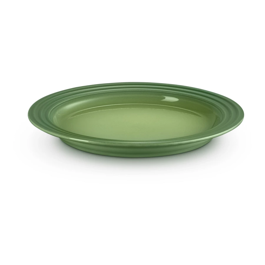 Тарелка десертная Le Creuset 22 см, каменная керамика, зеленый