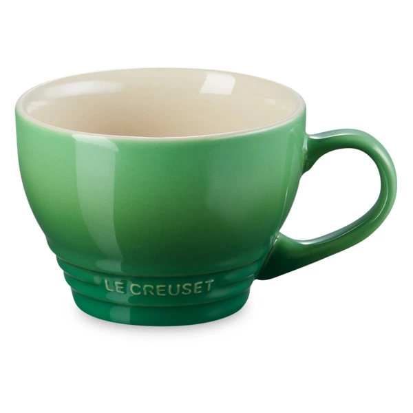Кружка для капучино Le Creuset Bamboo Green 400 мл, керамика, зеленая