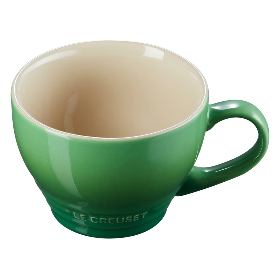 Кружка для капучино Le Creuset Bamboo Green 400 мл, керамика, зеленая