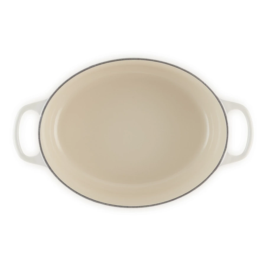 Кастрюля овальная Le Creuset  Meringue 4,1 л, диаметр 27 см