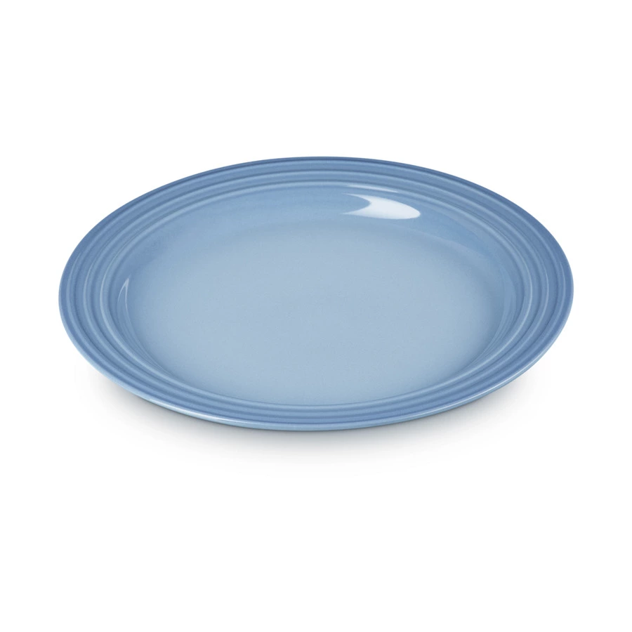 Тарелка десертная Le Creuset 22 см, каменная керамика, серо-голубой