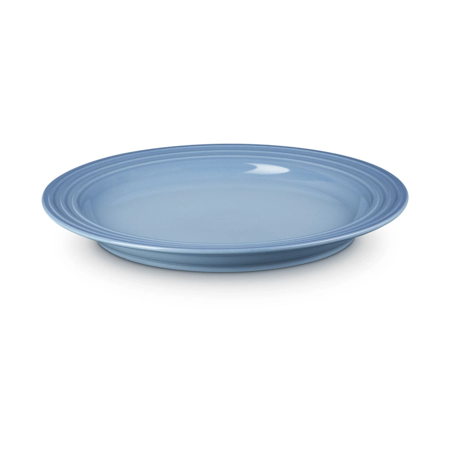 Тарелка десертная Le Creuset 22 см, каменная керамика, серо-голубой