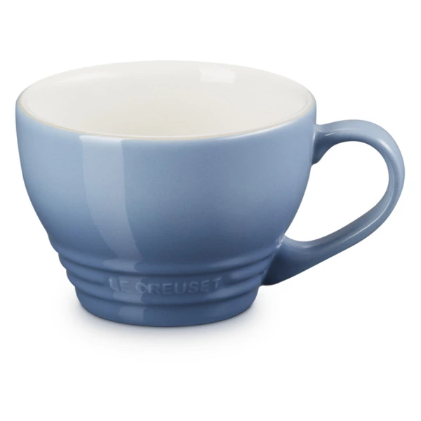Кружка для капучино Le Creuset Chambray 400 мл, каменная керамика, серо-голубая