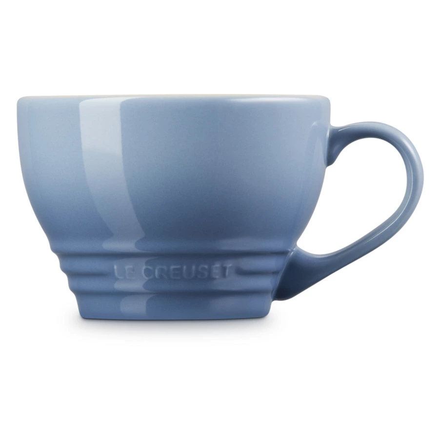 Кружка для капучино Le Creuset Chambray 400 мл, каменная керамика, серо-голубая