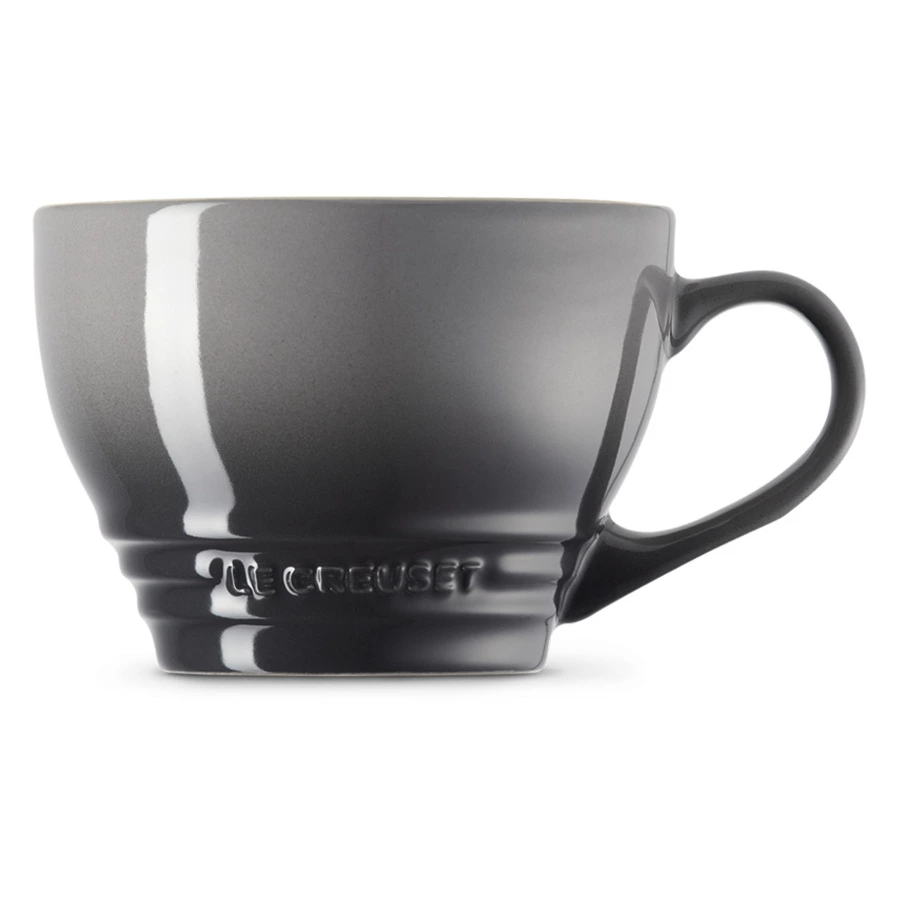 Кружка для капучино Le Creuset Flint 400 мл, каменная керамика, серый омбре