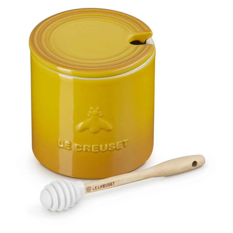 Банка для меда с ложкой Le Creuset Nectar 420 мл, каменная керамика