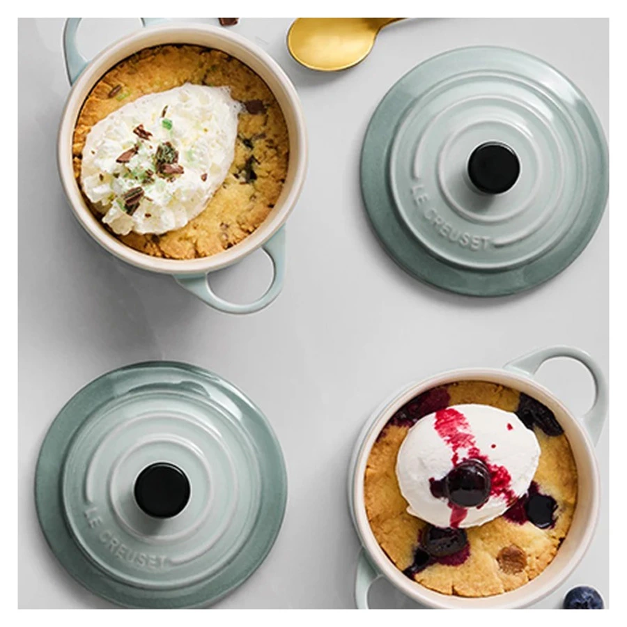 Кокот с крышкой Le Creuset Sea Salt 250 мл, 10 см, каменная керамика