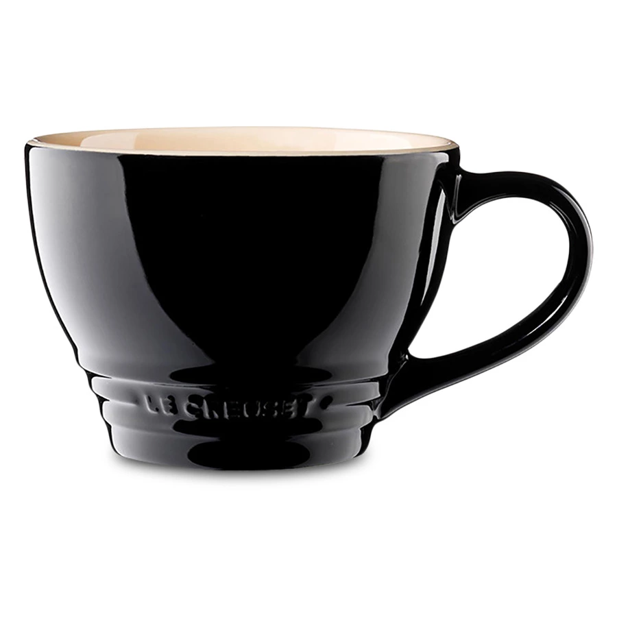 Кружка для капучино Le Creuset Black Onyx 400 мл, керамика, черная