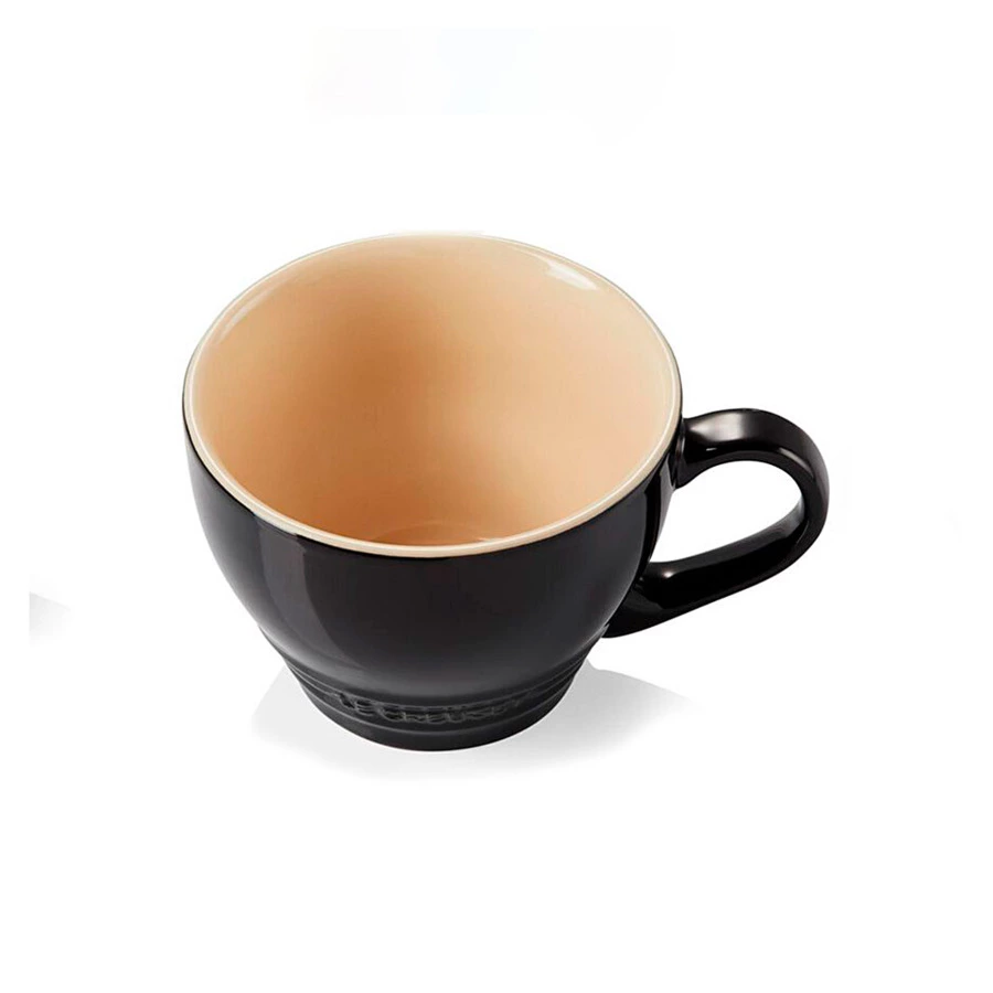 Кружка для капучино Le Creuset Black Onyx 400 мл, керамика, черная