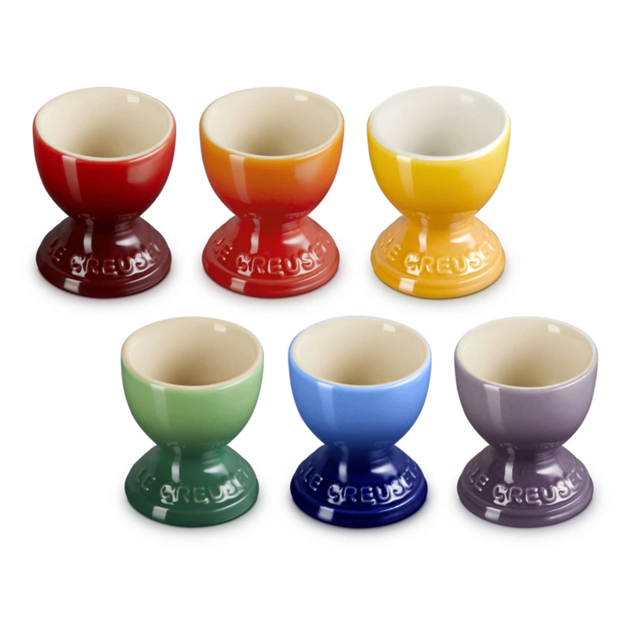 Набор подставок для яиц Le Creuset Rainbow, 6 шт, каменная керамика