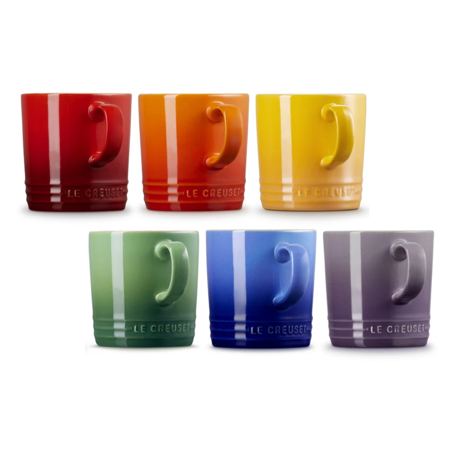 Набор кружек Le Creuset Rainbow 350 мл, 6 шт, каменная керамика