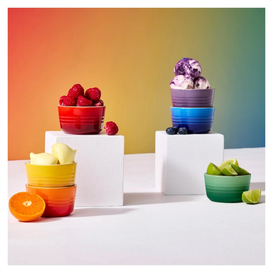 Набор рамекинов Le Creuset Rainbow 100 мл, 6 шт, каменная керамика