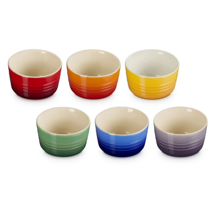 Набор рамекинов Le Creuset Rainbow 100 мл, 6 шт, каменная керамика