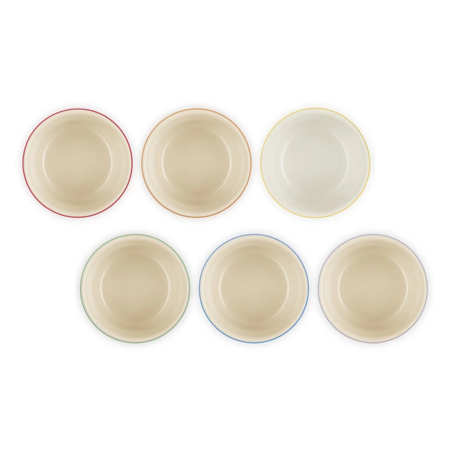 Набор рамекинов Le Creuset Rainbow 100 мл, 6 шт, каменная керамика