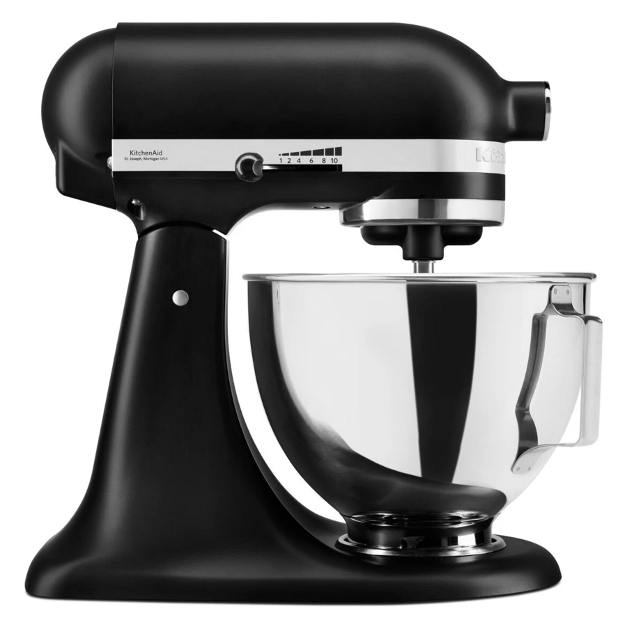 Миксер планетарный с откидным блоком KitchenAid 4,3 л, 5KSM95PSEBM, матовый черный