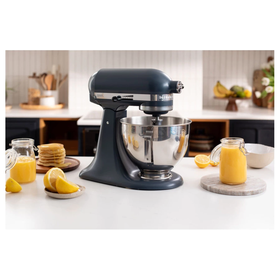 Миксер планетарный с откидным блоком KitchenAid 4,3 л, 5KSM95PSEBS, синяя сталь