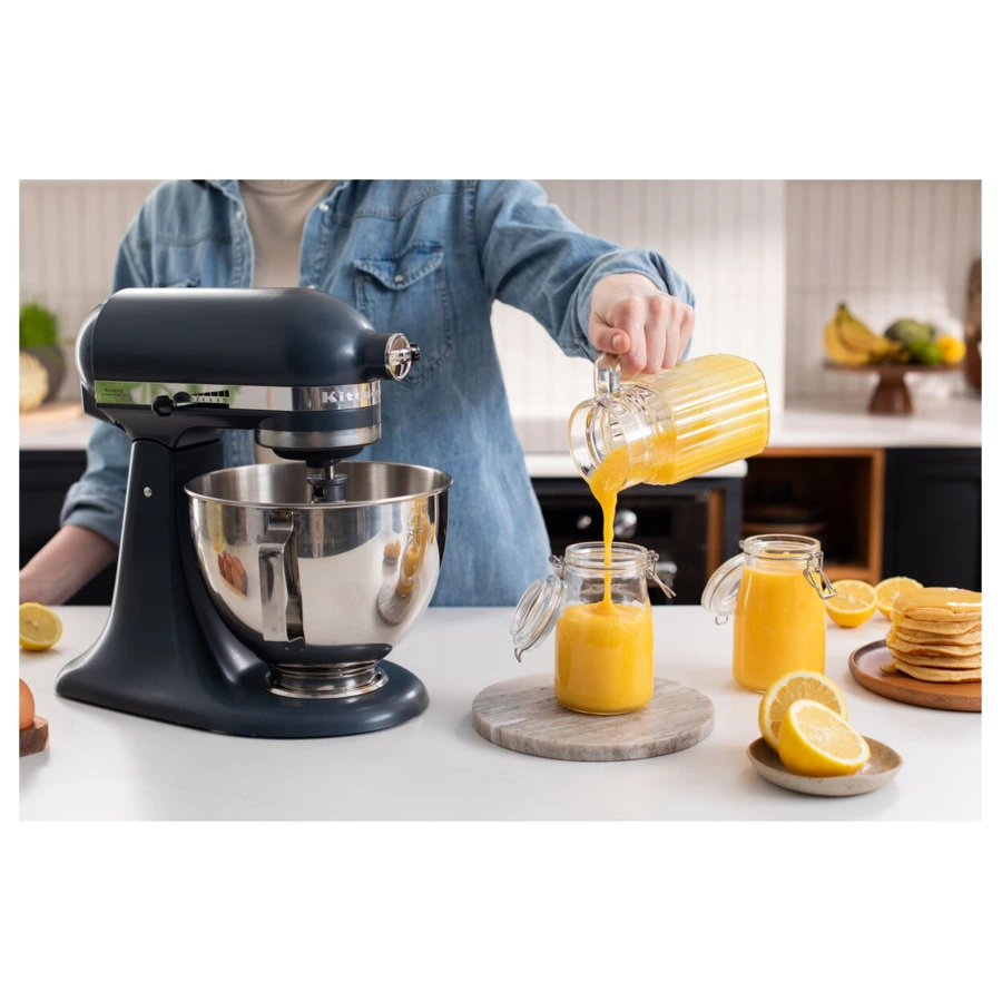 Миксер планетарный с откидным блоком KitchenAid 4,3 л, 5KSM95PSEBS, синяя сталь
