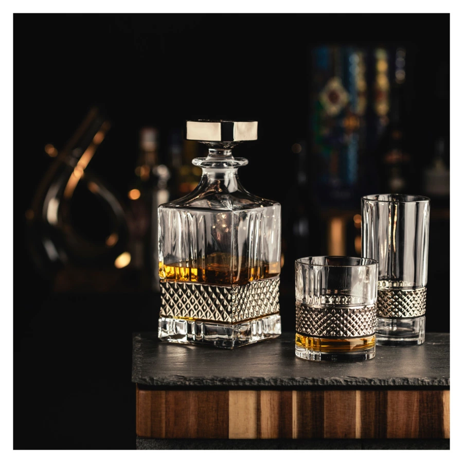 Набор стаканов для виски Eisch Glen 330 мл, 2 шт, стекло, платиновый декор, п/к