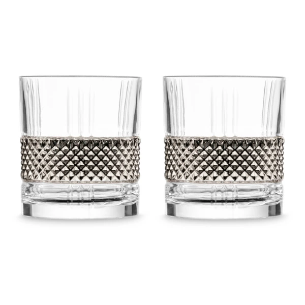 Набор стаканов для виски Eisch Glen 330 мл, 2 шт, стекло, платиновый декор, п/к