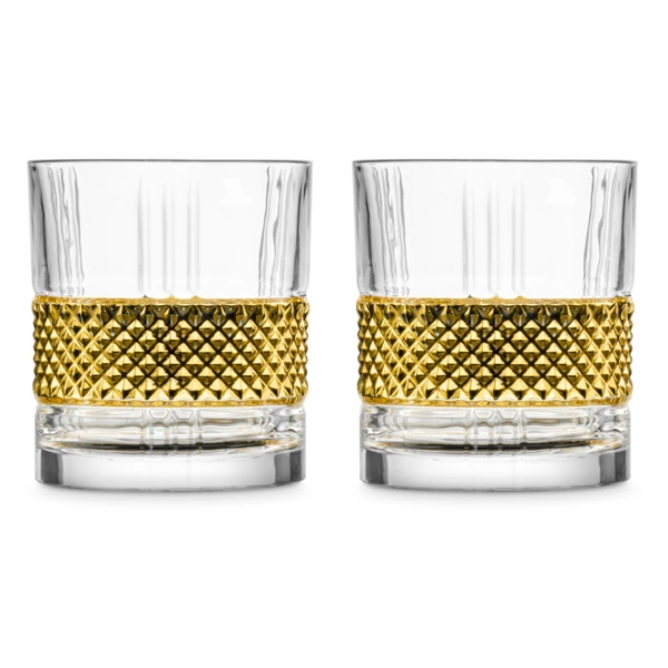 Набор для виски Eisch Glen 330 мл, 2 шт, золотой декор, стекло, п/к