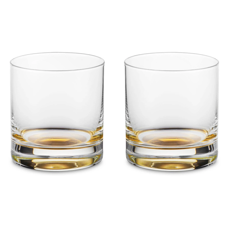 Набор стаканов для виски Eisch Gentleman 400 мл, 2 шт, золотой декор, стекло, ручная работа, п/к
