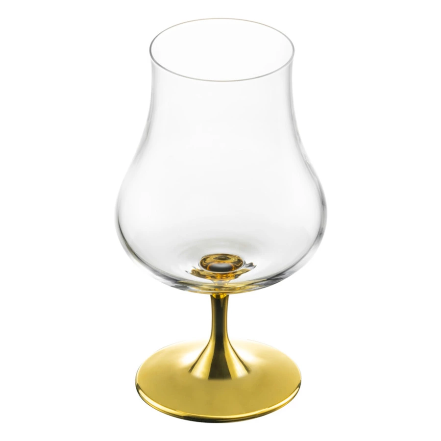 Набор бокалов для крепких напитков с арома крышкой Eisch Gentleman 220 мл, 2 шт, золотой декор, ручн