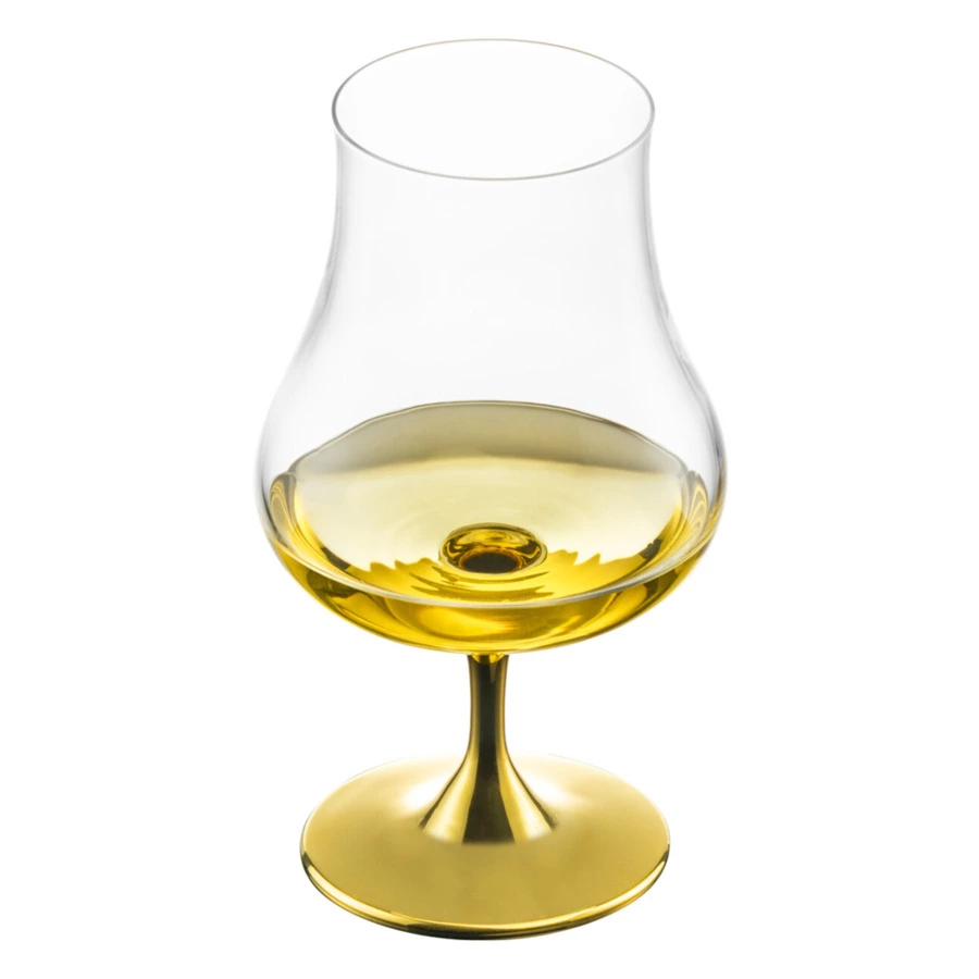 Набор бокалов для крепких напитков с арома крышкой Eisch Gentleman 220 мл, 2 шт, золотой декор, ручн