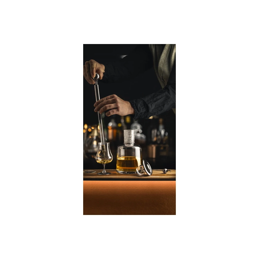 Набор бокалов для крепких напитков с арома крышкой Eisch Gentleman 220 мл, 2 шт, платиновый декор, р