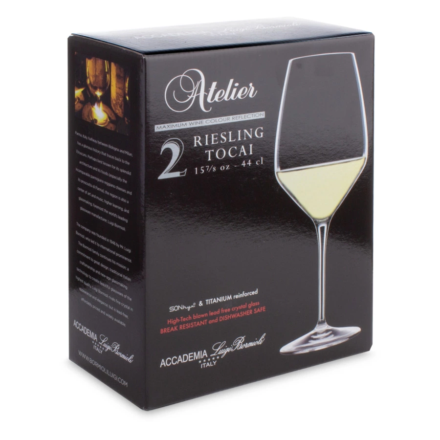 Набор бокалов для белого вина Luigi Bormioli Atelier RIESLING 440 мл, 2 шт, стекло, п/к