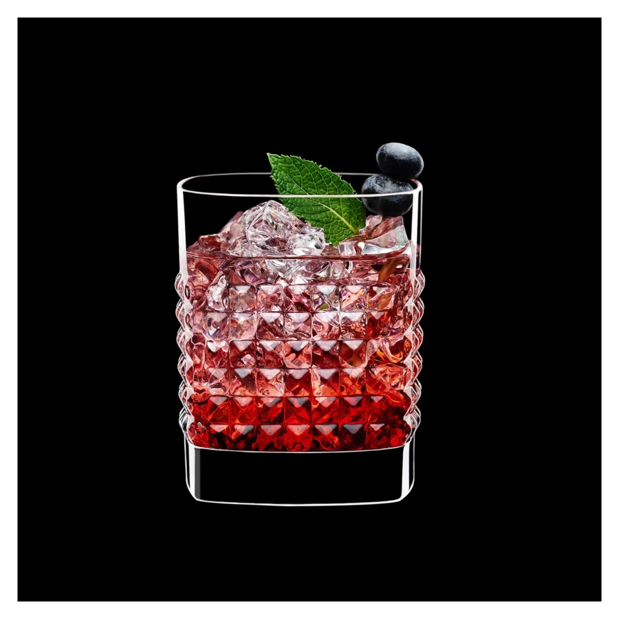 Набор стаканов для виски Luigi Bormioli Mixology ELIXIR 380 мл, 4 шт, стекло