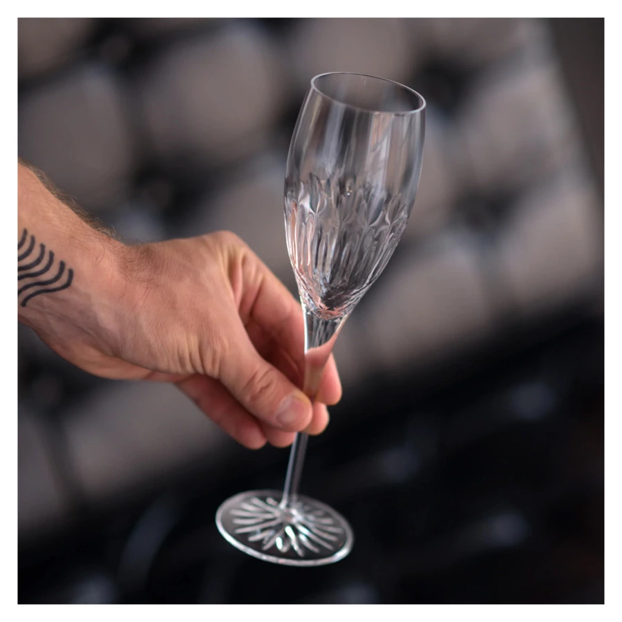 Набор фужеров для игристых вин Luigi Bormioli Diamante PROSECCO 220 мл, 4 шт, стекло