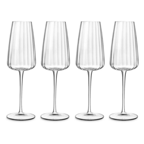 Набор бокалов для игристых вин Luigi Bormioli Optica PROSECCO FLUTE 210 мл, 4 шт, стекло