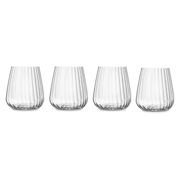Набор стаканов для воды Luigi Bormioli Optica STEMLESS 450 мл, 4 шт, стекло