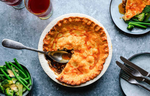 Английский пирог с говядиной и почками