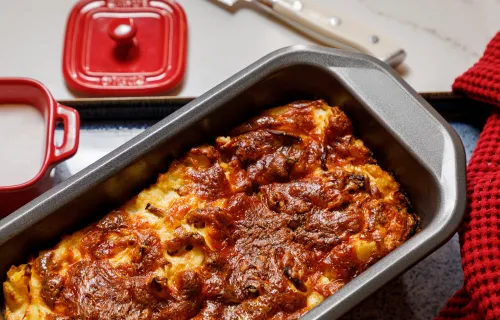 Пирог с лисичками