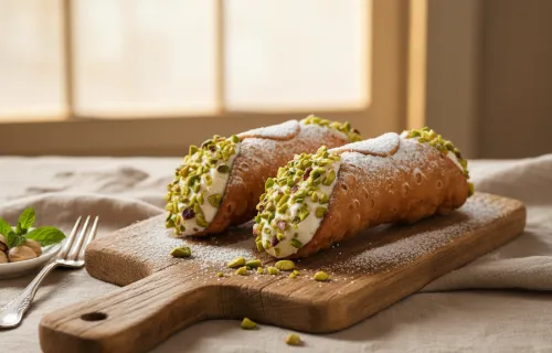 Канноли с фисташками