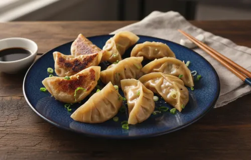 Пельмени по-китайски с капустой