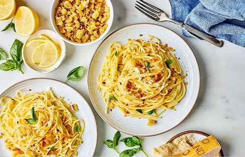 Паста с лимоном и сыром